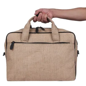 Stylish 15.6 Inch Jute Laptop Bag