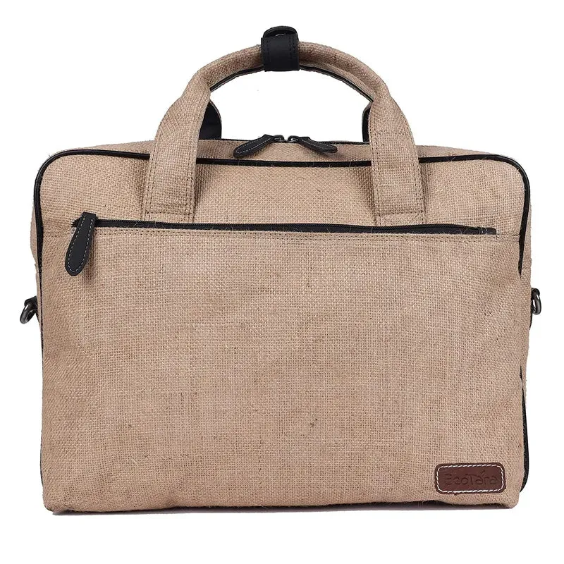 Stylish 15.6 Inch Jute Laptop Bag