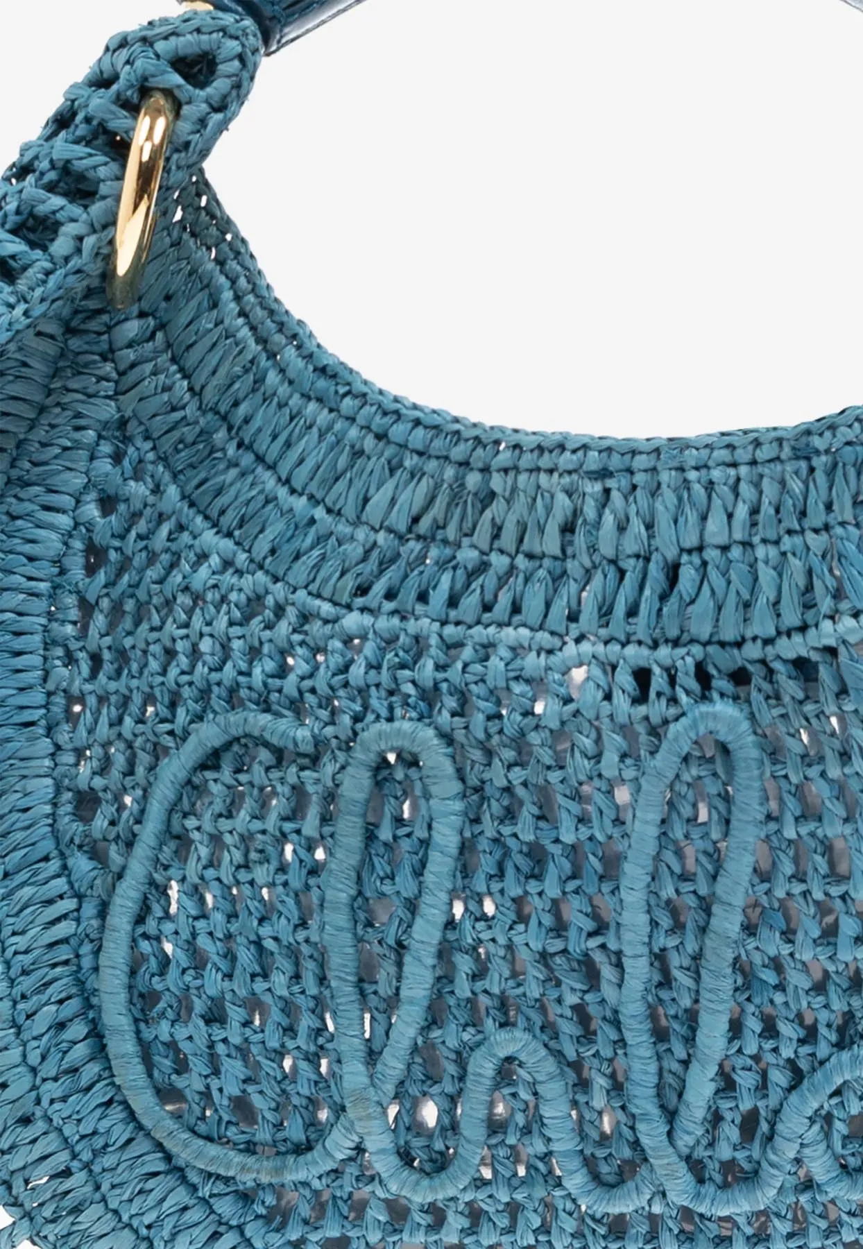 Summer Banana Woven-Raffia Hobo Bag