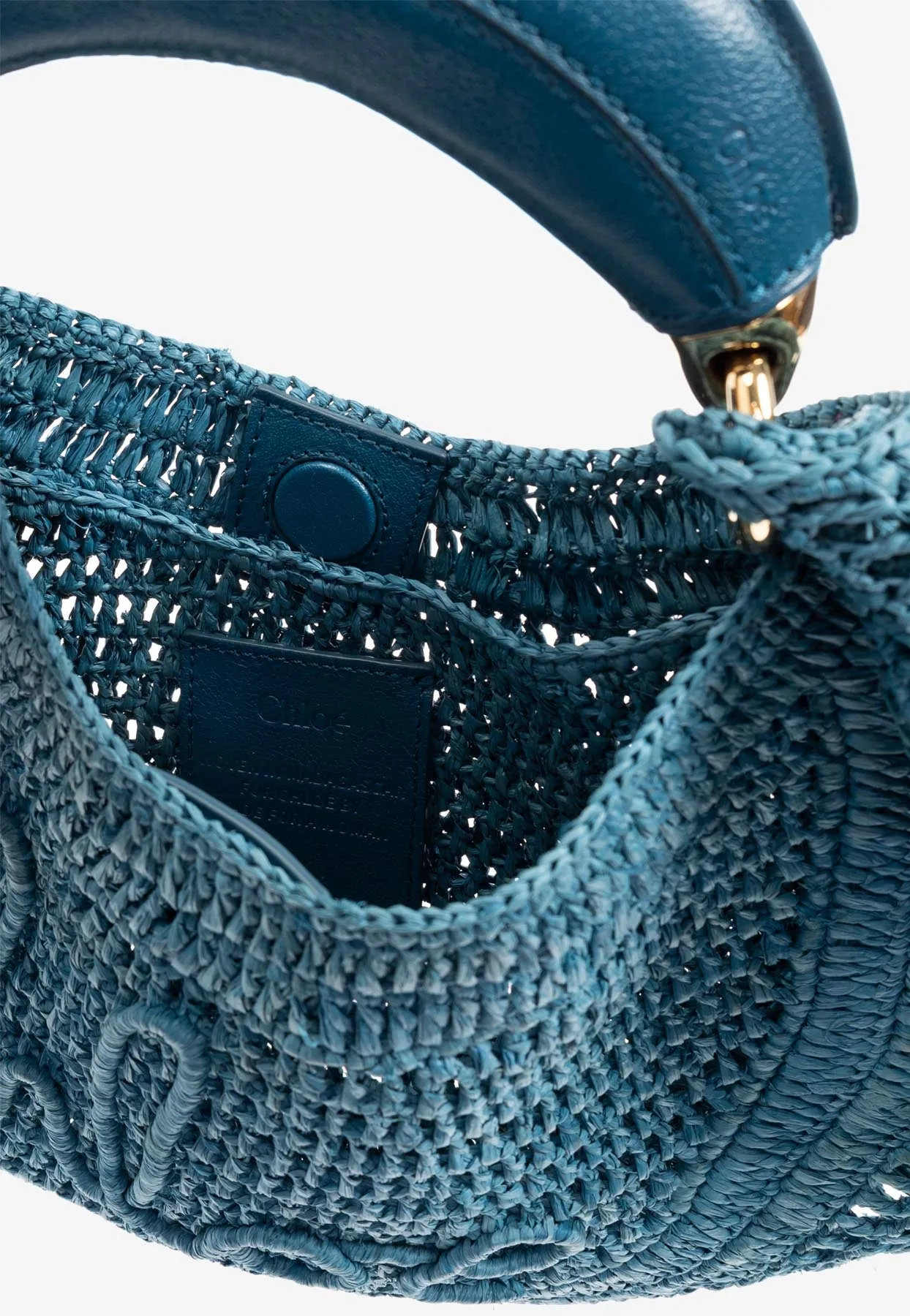 Summer Banana Woven-Raffia Hobo Bag