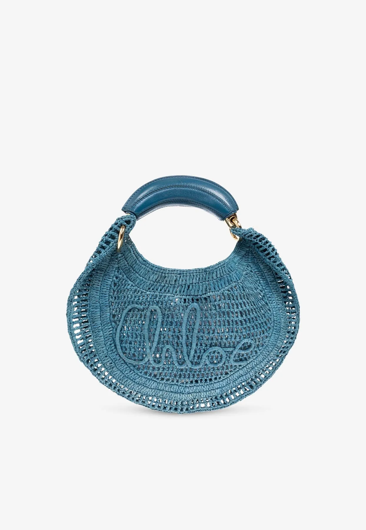Summer Banana Woven-Raffia Hobo Bag