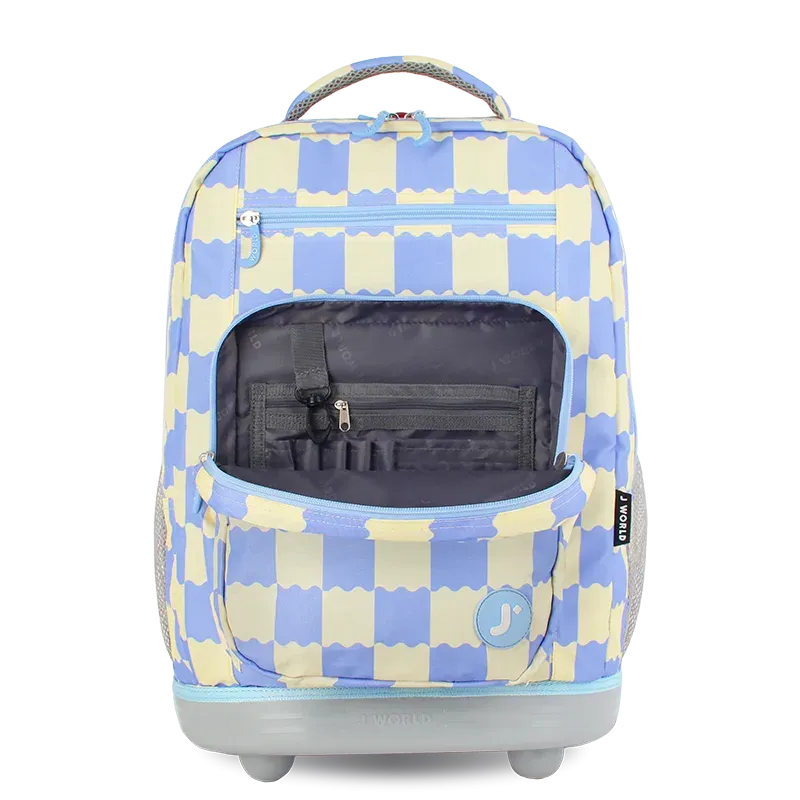 Sundance Laptop Rolling Backpack (20 Inch) in Wiggle Blue