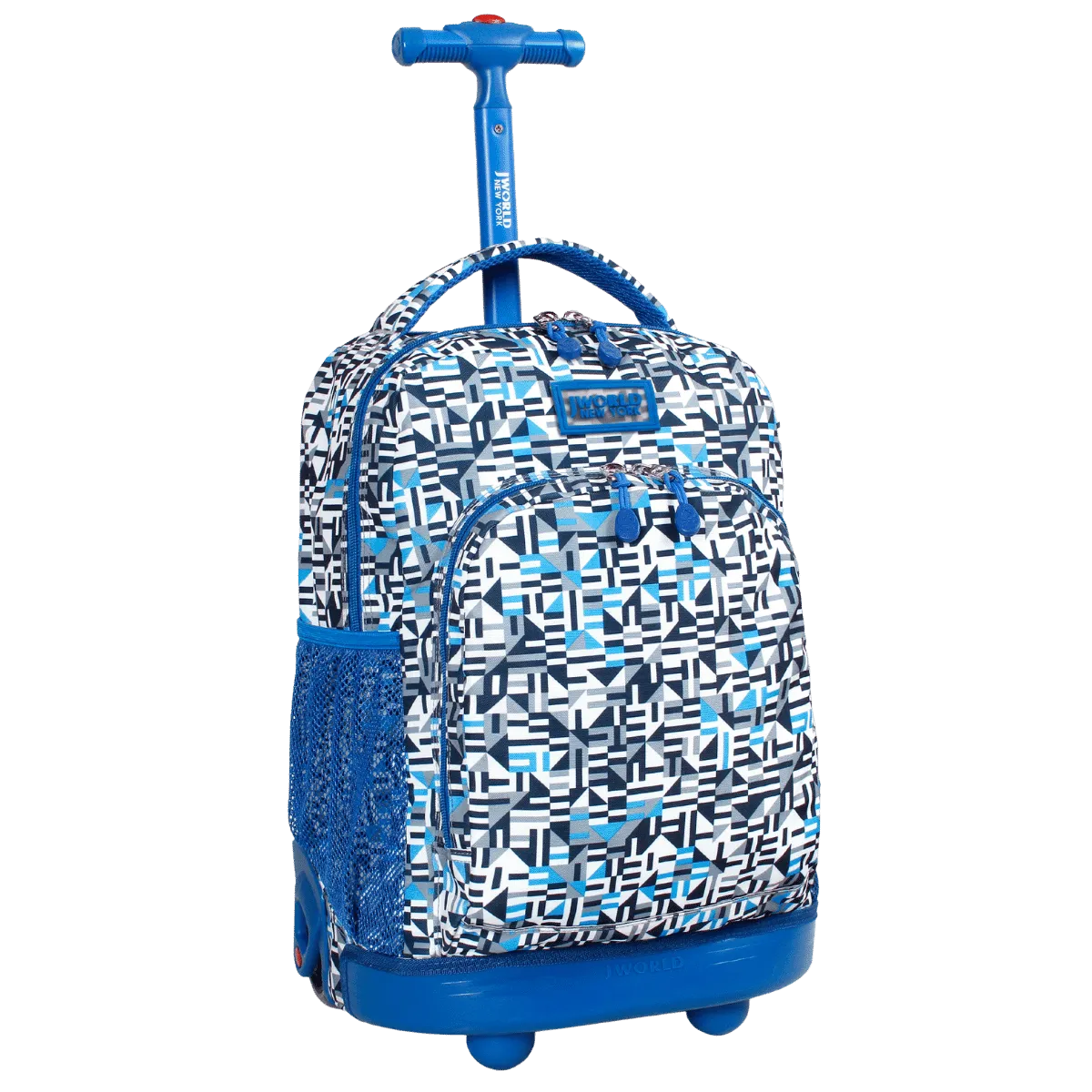 Sunny Rolling Backpack (17 Inch) in Geo Blue - Final Sale