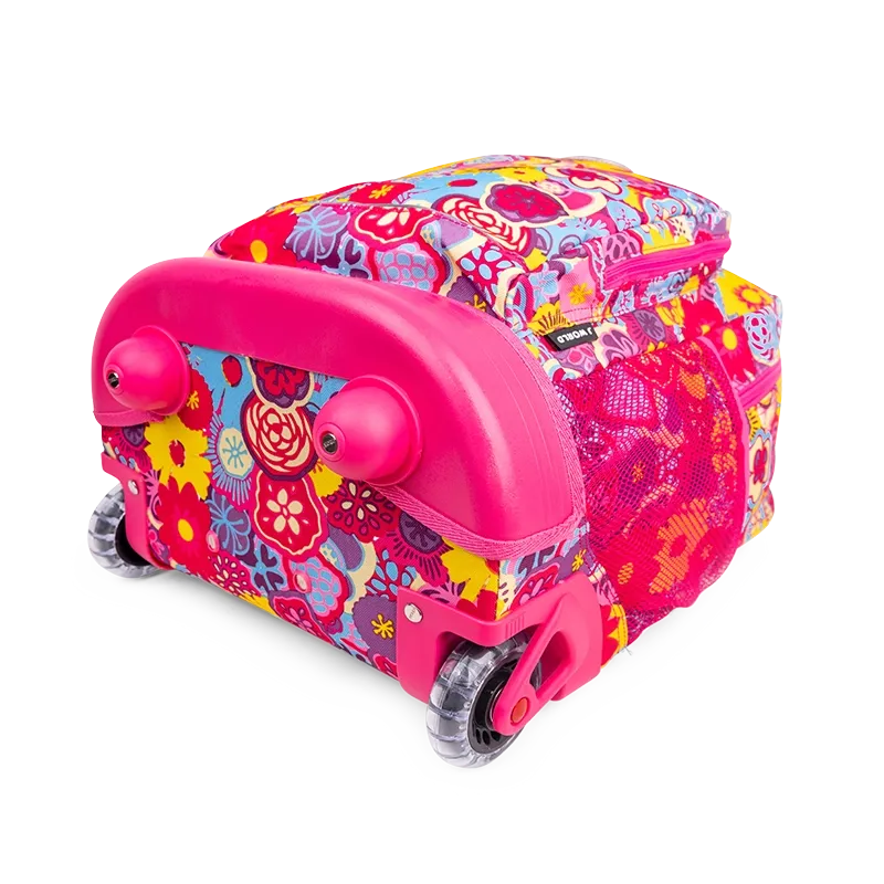 Sunny Rolling Backpack (17 Inch) in Poppy Pansy