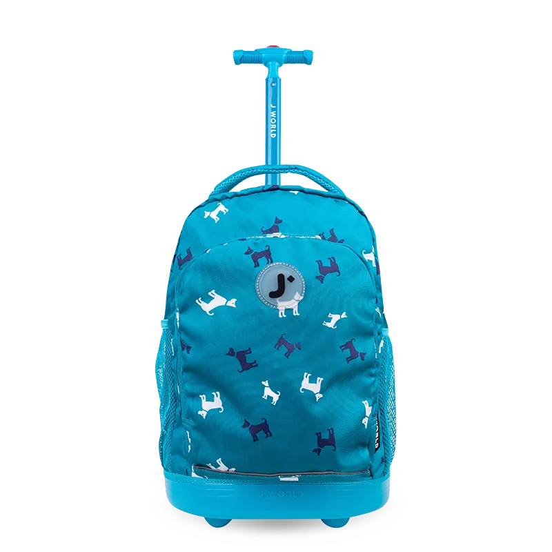 Sunny Rolling Backpack (17 Inch) in Puppy