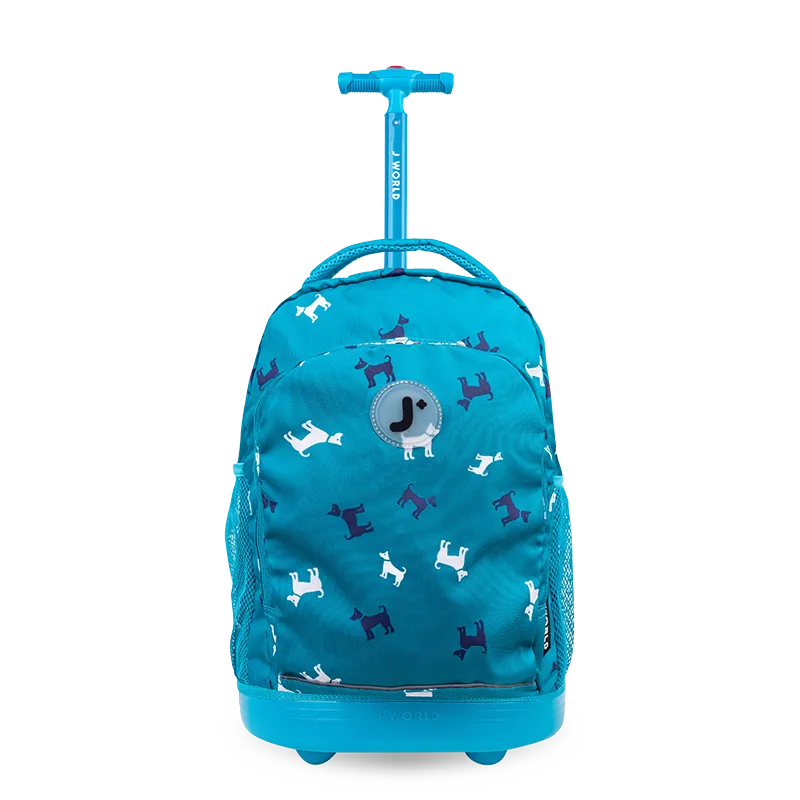 Sunny Rolling Backpack (17 Inch) in Puppy