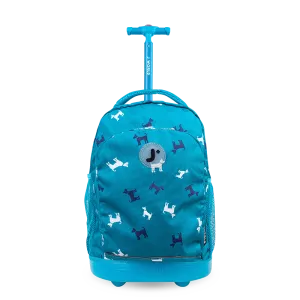 Sunny Rolling Backpack (17 Inch) in Puppy