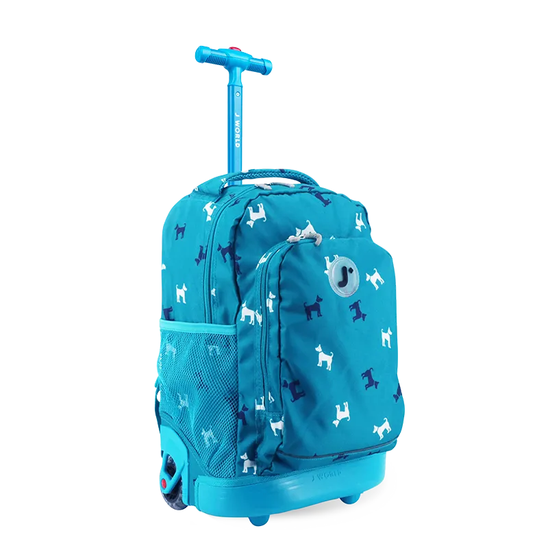 Sunny Rolling Backpack (17 Inch) in Puppy