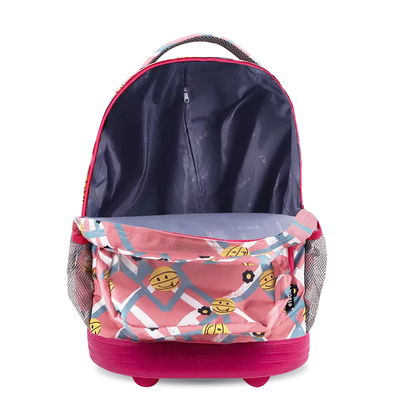 Sunrise Rolling Backpack (18 Inch) in Basketbally