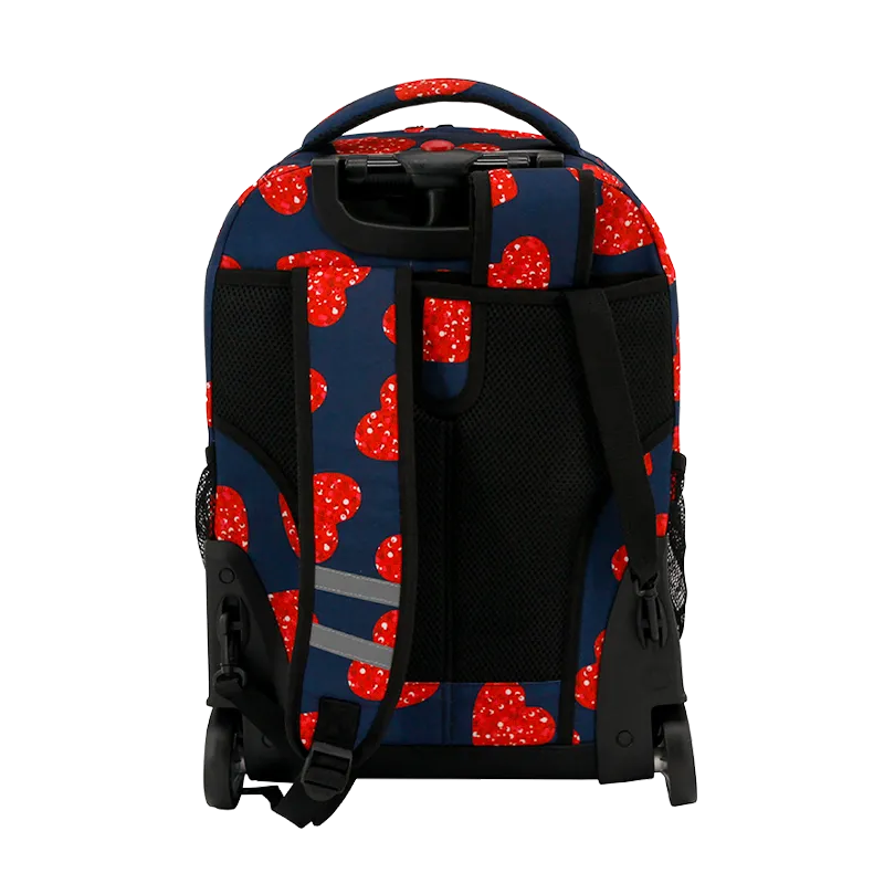 Sunrise Rolling Backpack (18 Inch) in Love Spangle - Final Sale