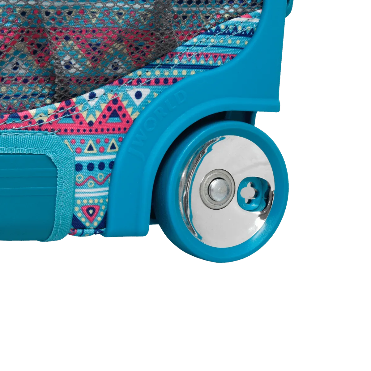 Sunrise Rolling Backpack (18 Inch) in Mint Tribal - Final Sale