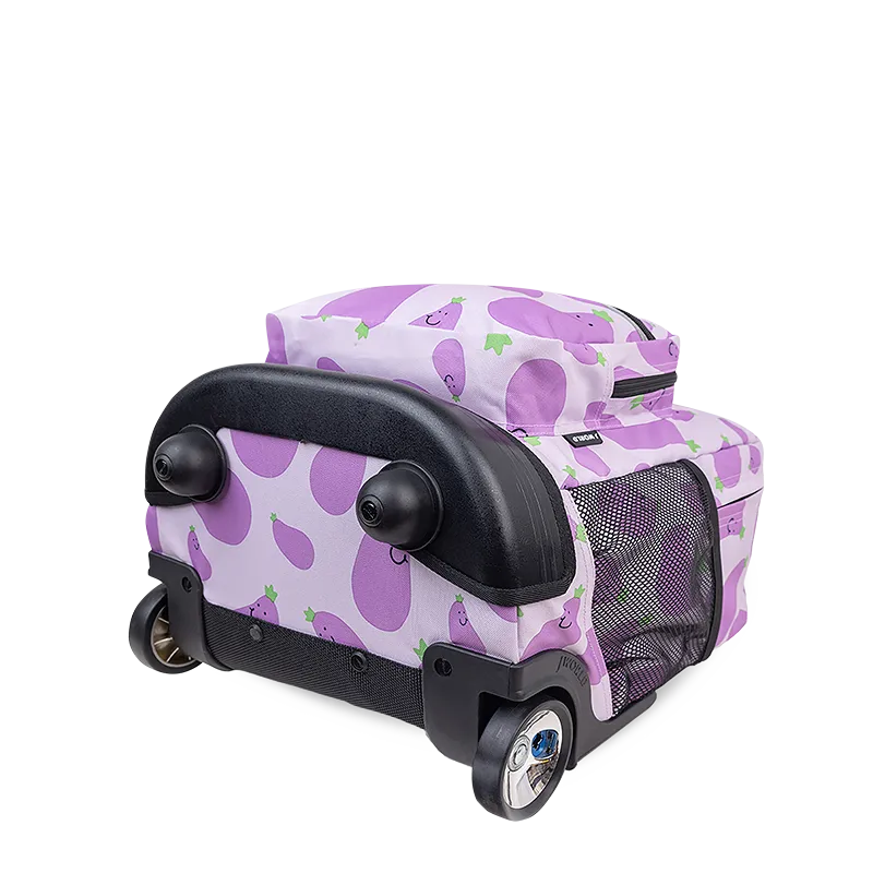 Sunrise Rolling Backpack (18 Inch) in Mr Eggplant