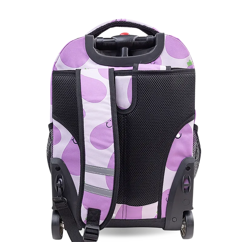 Sunrise Rolling Backpack (18 Inch) in Mr Eggplant