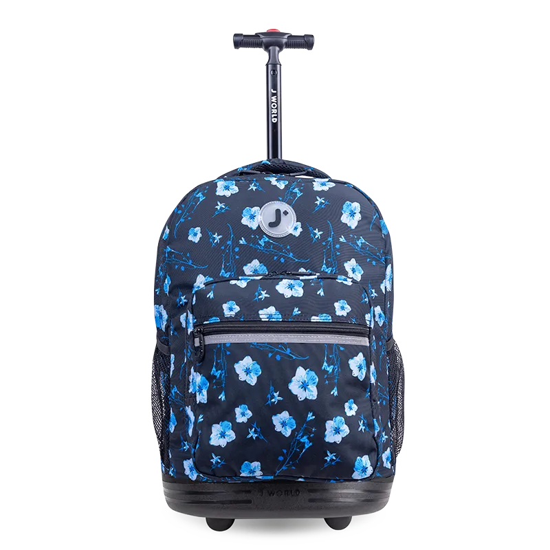 Sunrise Rolling Backpack (18 Inch) in Night Bloom