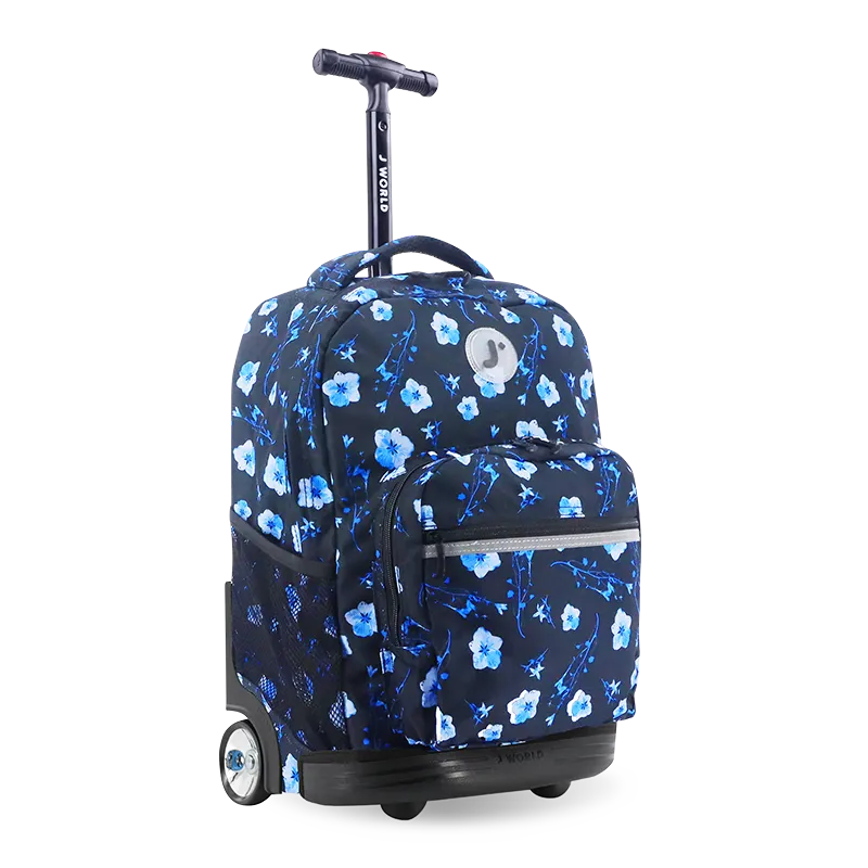 Sunrise Rolling Backpack (18 Inch) in Night Bloom