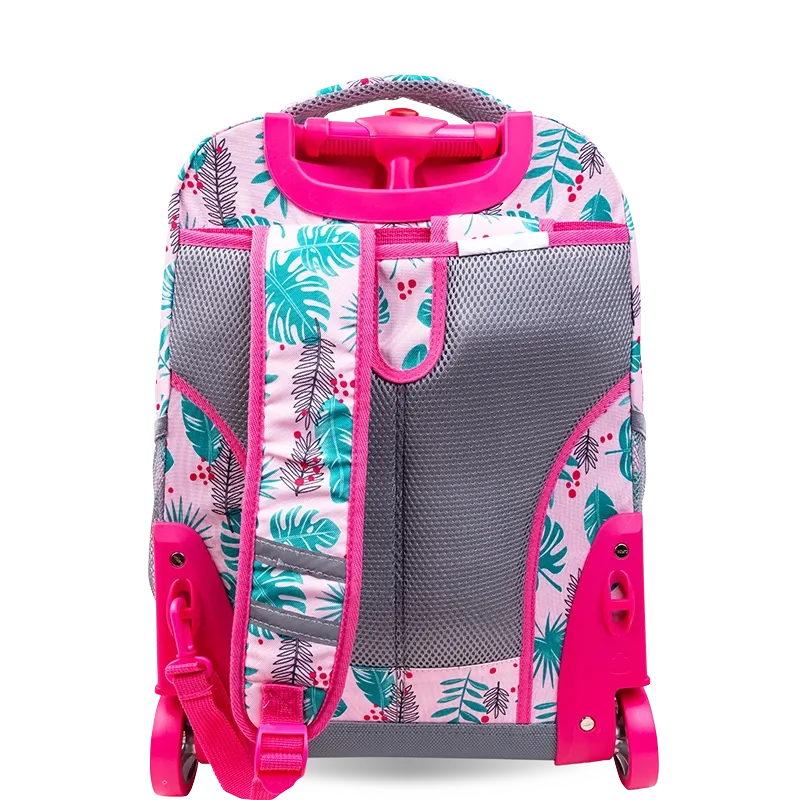 Sunrise Rolling Backpack (18 Inch) in Palm Leaves