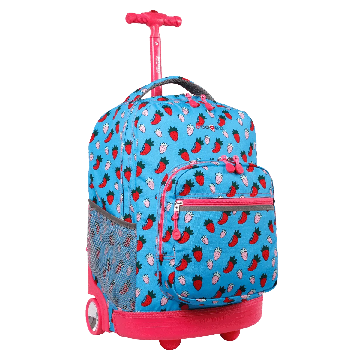 Sunrise Rolling Backpack (18 Inch) in Strawberry - Final Sale
