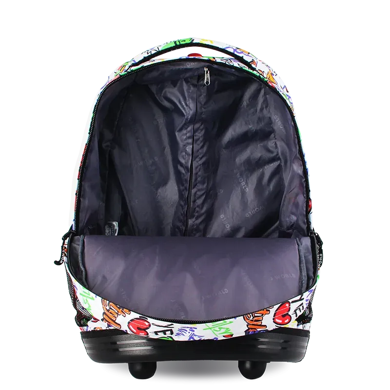 Sunrise Rolling Backpack (18 Inch) in Street Art