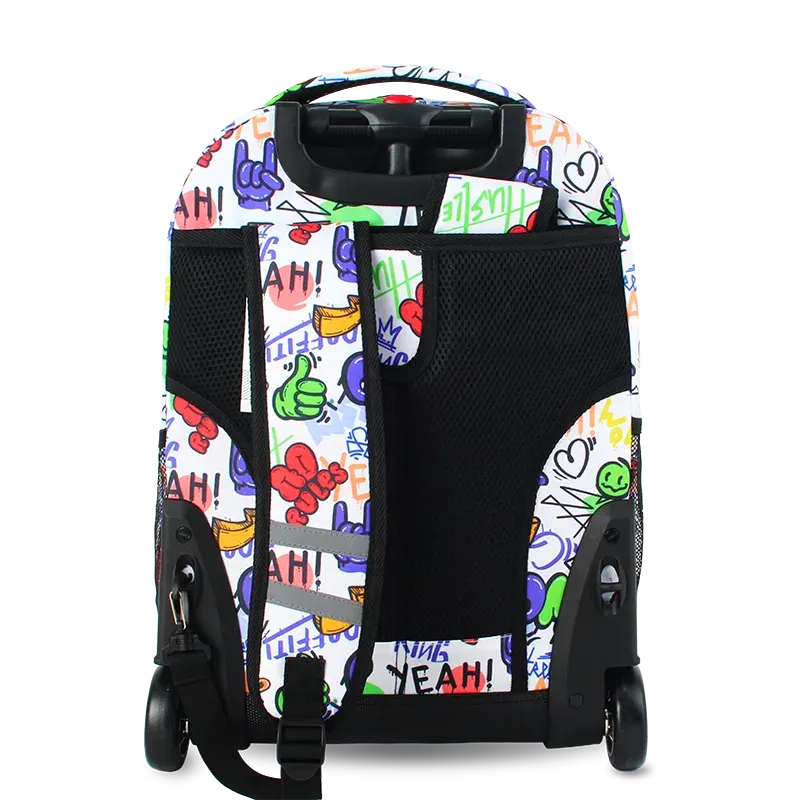 Sunrise Rolling Backpack (18 Inch) in Street Art