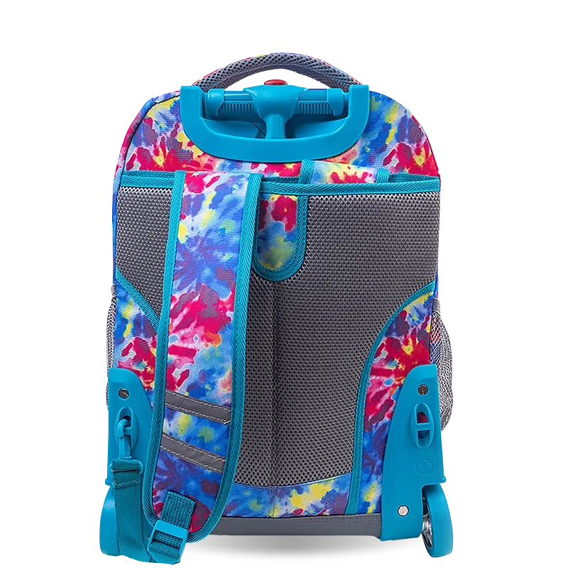 Sunrise Rolling Backpack (18 Inch) in Tie Dye