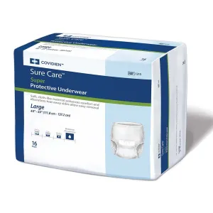SureCare Protective Underwear 1215 Extra-Heavy Abs, Large Case/64