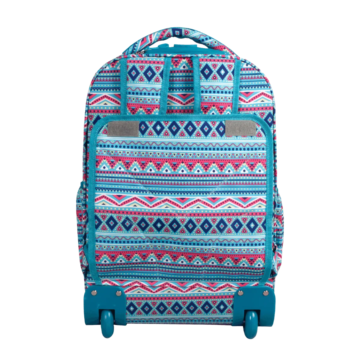 Sweep Rolling Backpack (18 Inch) in Mint Tribal - Final Sale