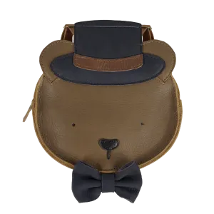 Tishi Schoolbag | Bear | Cognac Classic Leather