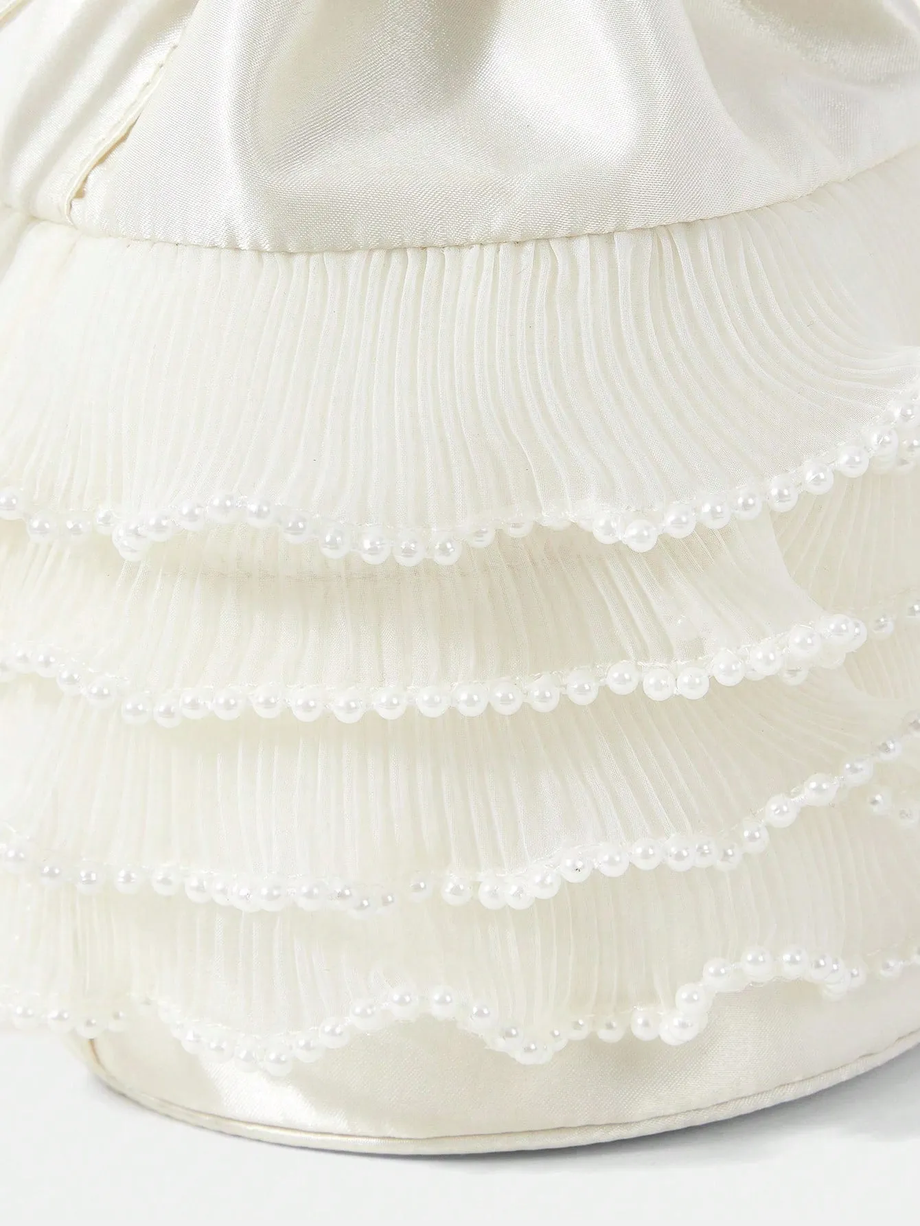 Top Handle Pearl Floral Beaded Evening Bag