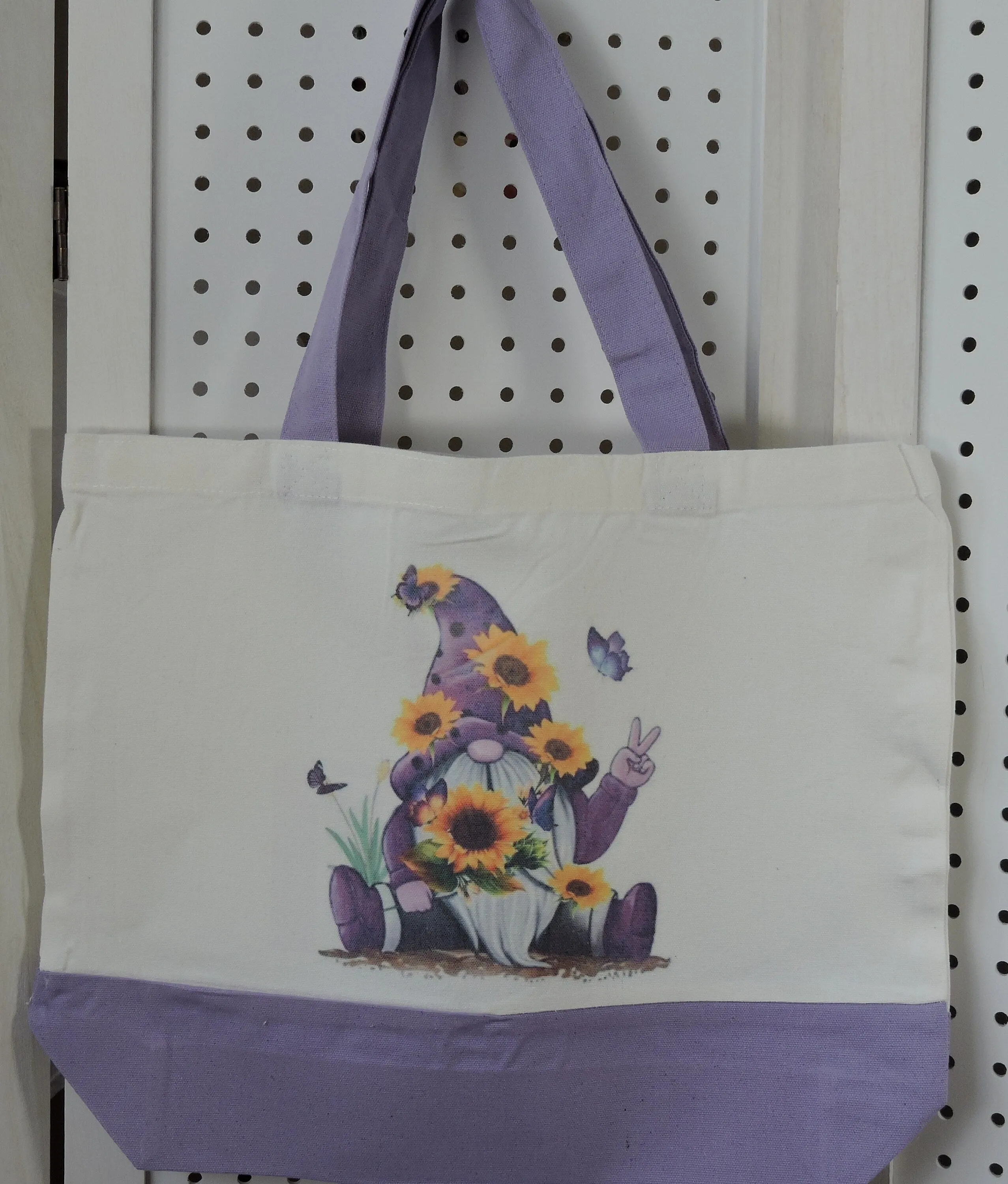 Tote Bags, Gnome Tote Bags, Colored Tote Bags, Happy Tote Bags, Large Tote Bags