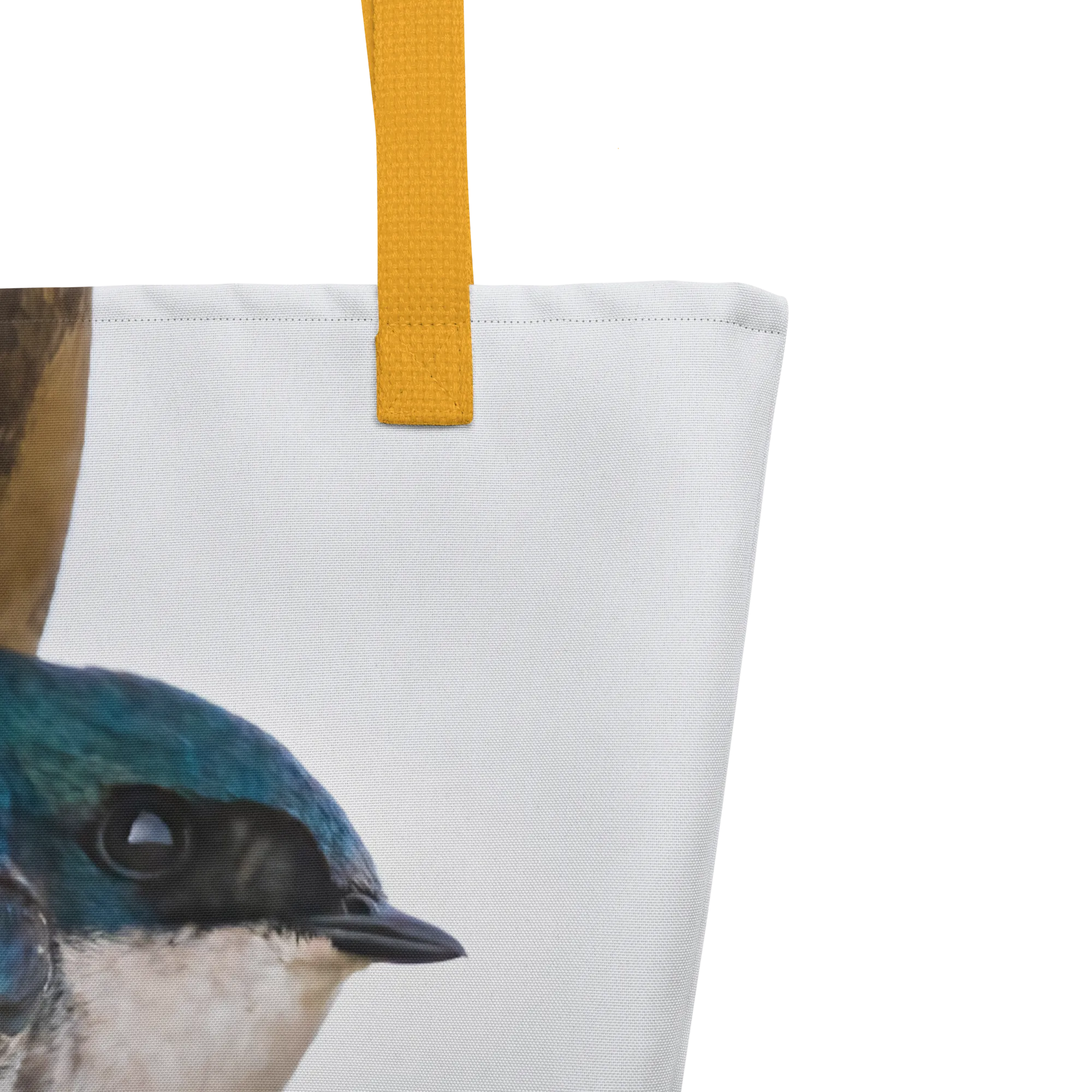 Tree Swallow All-Over Print Large Tote Bag