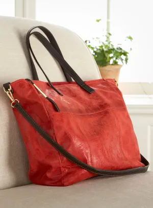 Tuscan Brushed Leather Tote