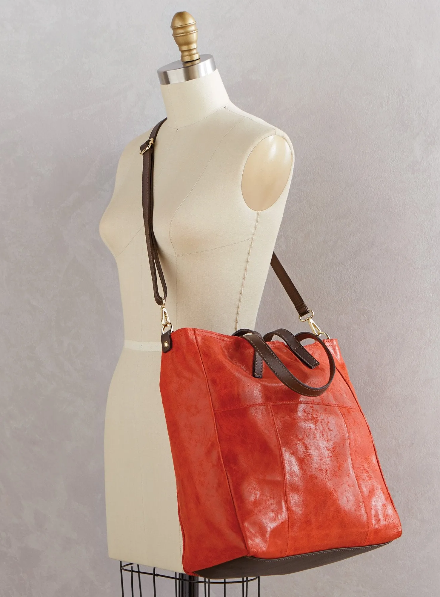 Tuscan Brushed Leather Tote