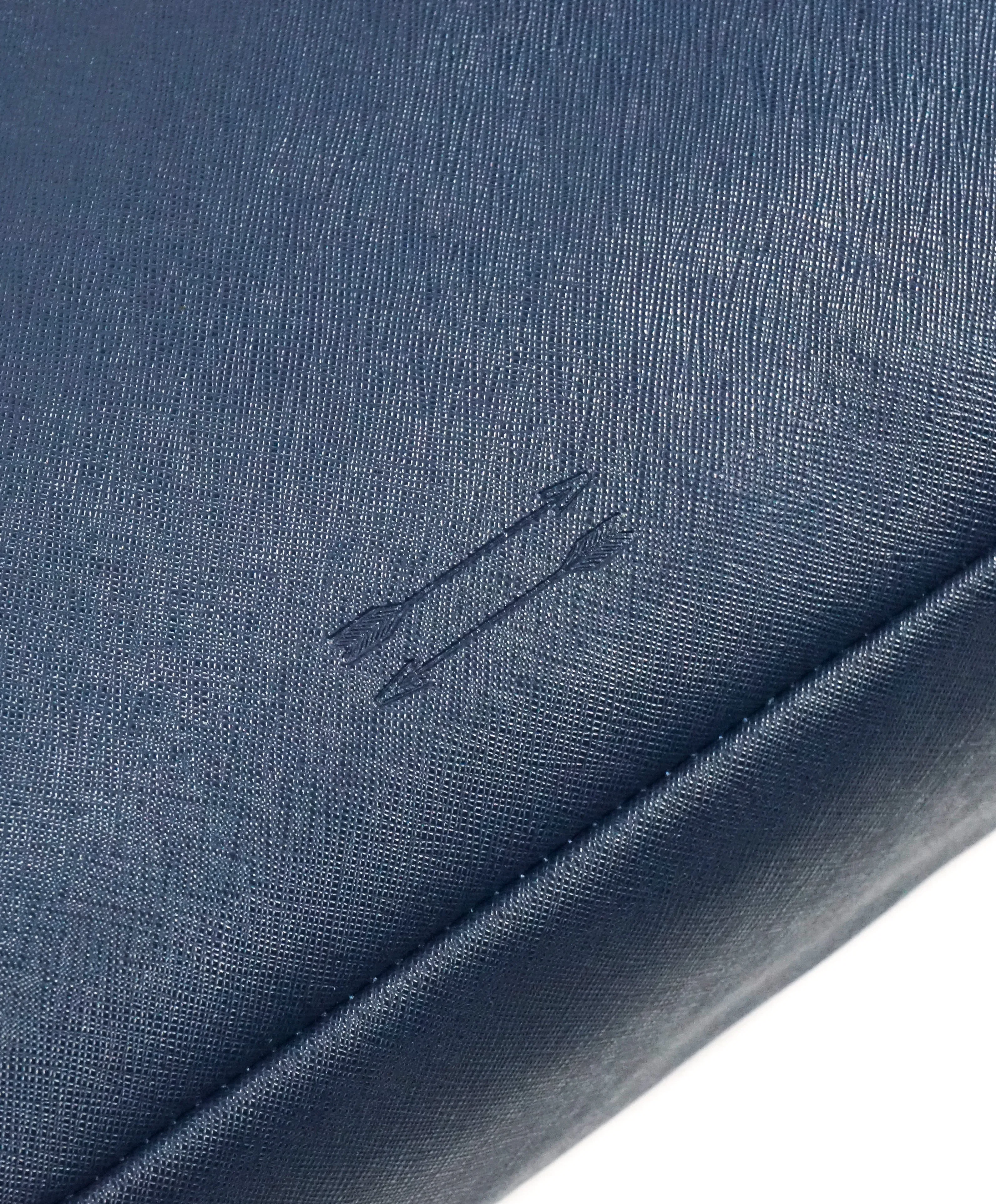 URI MINKOFF - Saffiano Blue Leather "Fulton" Briefcase -