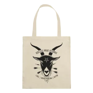 USELESS PRIDE RECORDS "Goat" Black Tote Bag