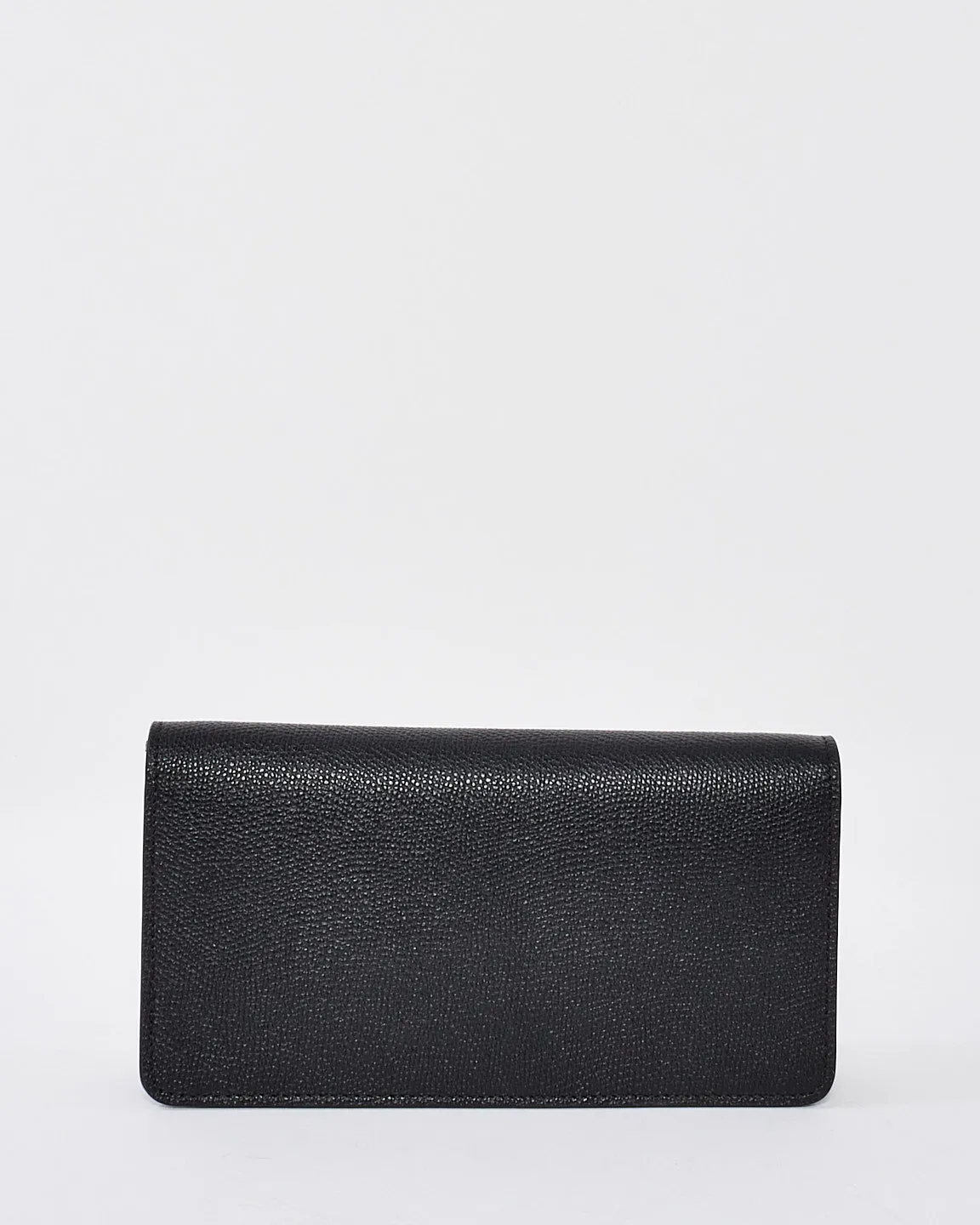 Valentino Black Leather V Logo Bag with Chain Strap