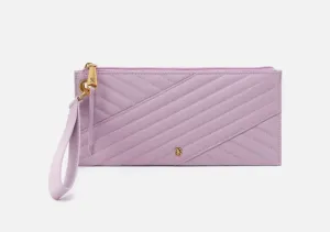 Vida Wristlet- Lavender Textured