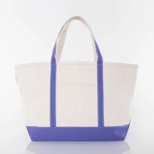 Violet Large Zippered Tote Bag