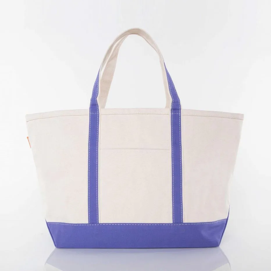 Violet Large Zippered Tote Bag