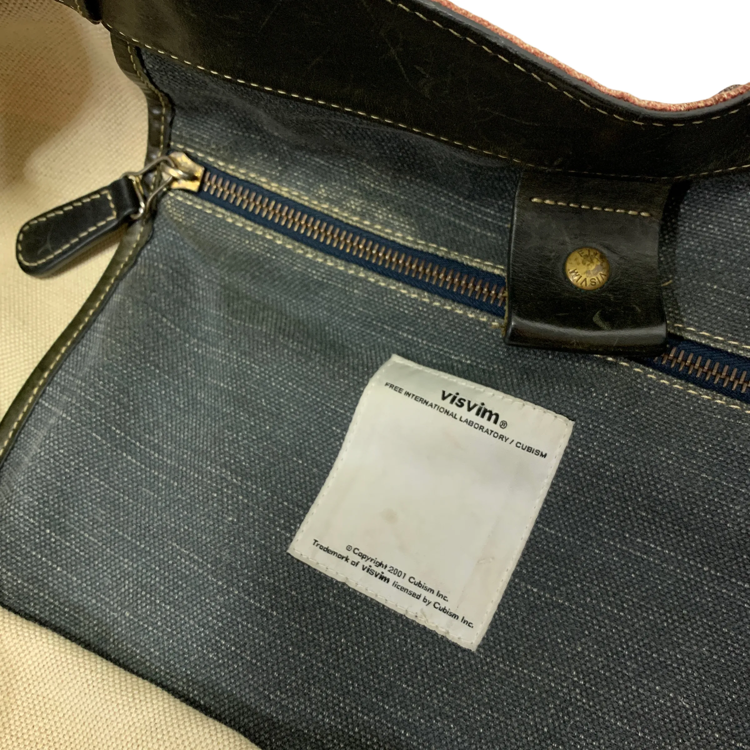 Visvim 2011SS Antique Border Homer Tote Bag