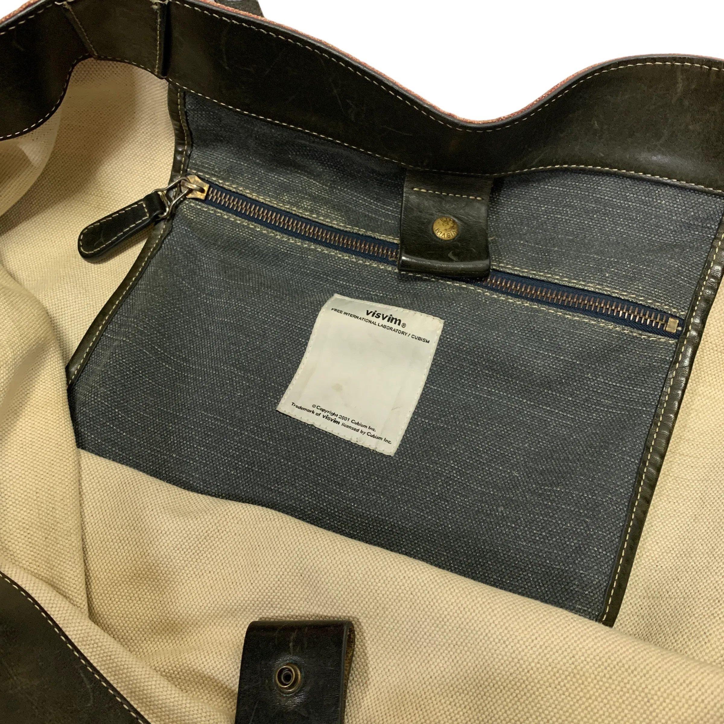 Visvim 2011SS Antique Border Homer Tote Bag