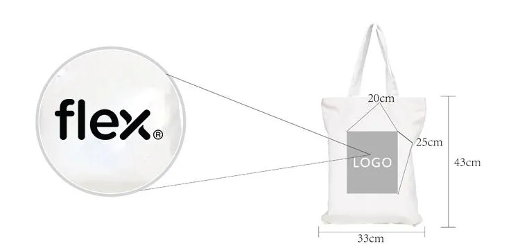 White Canvas Tote Bag With Zip