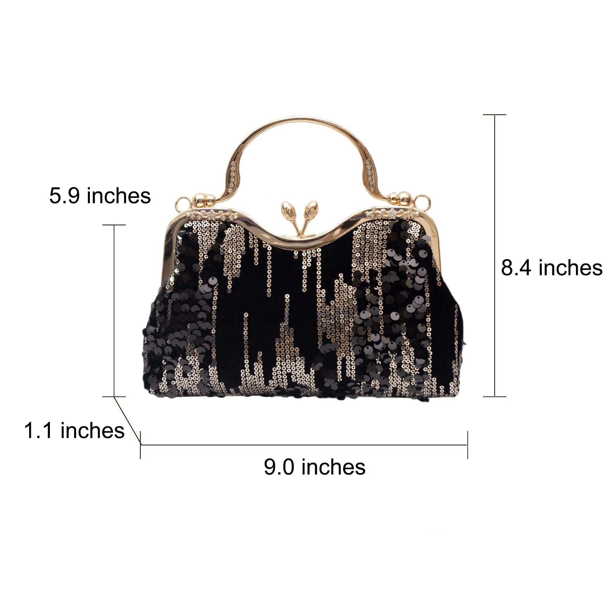 Women Sequin Evening Clutch Purse