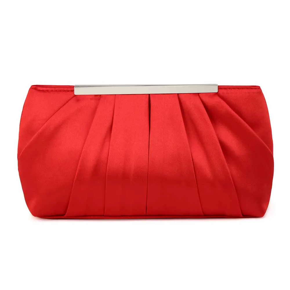 Women's Evening Bag Satin Clutch Wedding Bridal Purse Cocktail Party Prom Handbag