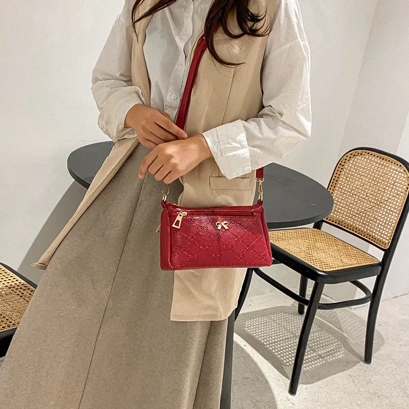 Women's Horse Leather Korean Fashion Stall Running Shoulder Bags