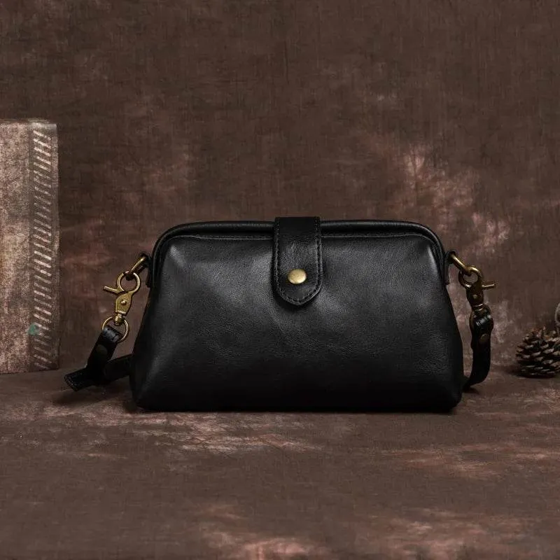 Women’s Leather Crossbody Bag Retro Messenger Phone Sling
