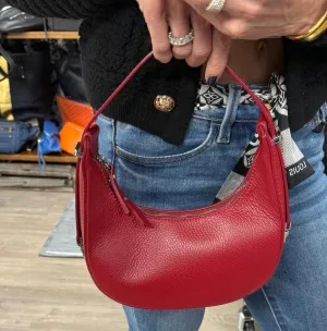 Women's Nonna Leather Hobo Bag In Red