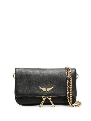 Women's Rock Nano Hobo Bag in Black | LWBA00005 Color 008