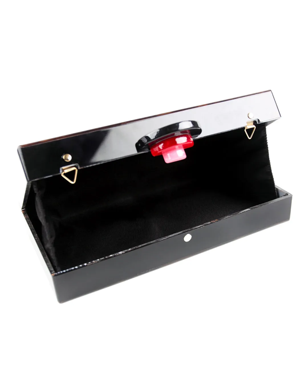 Women's Tortoiseshell Clutch Bag Retro Style Detachable Strap Handbag